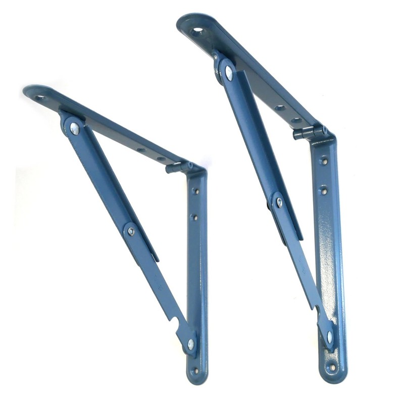 Tanner Folding Metal Shelf Brackets, Set of 2