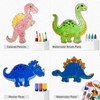 40 Pcs Dinosaur Wooden Paint Crafts, Unius Unfinished Wood Cutouts