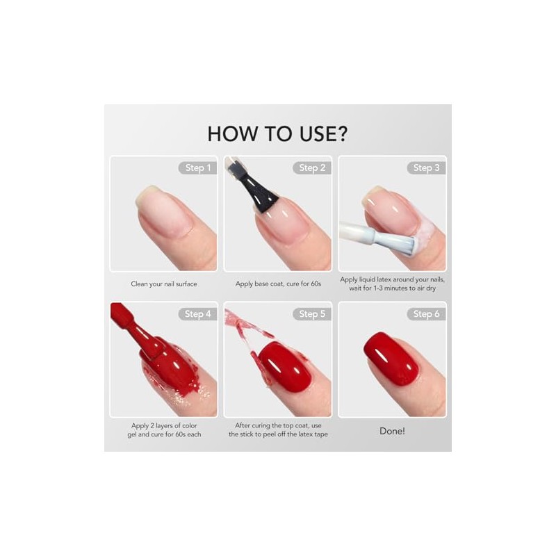 GAOY Látex Líquido Para Uñas, 16 Ml, Protector De Cutículas