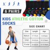 SEEYAN Boys Socks Kids Crew Athletic Cotton Half Cushioned Sports