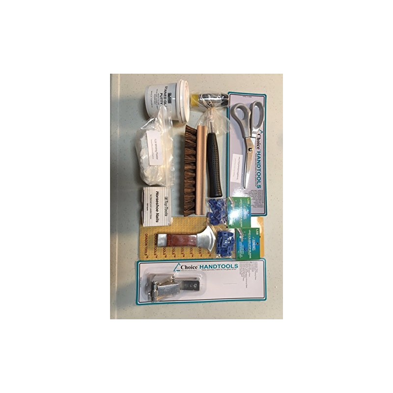 Professional Lead Tool Kit for Stained Glass Project (9 Items)