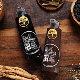 One-time dyeing shampoo for black hair Premium 300 1 set 2 bottles Anti-hair loss scalp hair gray cover shampoo / 블랙모 딱한번 염색샴푸 프리미엄 300 1세트 2통 탈모방지 두피 모발 새치커버 샴푸