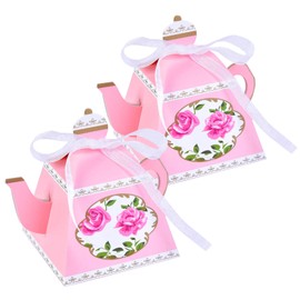Allbusky 30PCS Vintage Paper Candy Box, Wedding Favour Boxes, Teapot Shape Party Gift Box, Party Packs Party Decorations for Baby Shower Wedding Party New Year