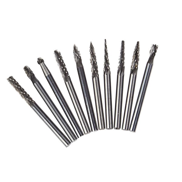 [Set of 10] Gorigori Sharpenable Tungsten Bar Router Bits