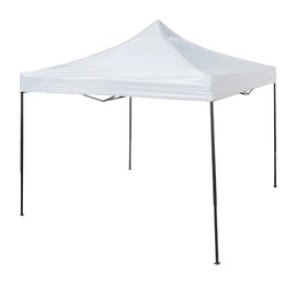 Trappers Peak 6 1/2-by-6 1/2-Foot Folding Pop-Up Canopy, Heavy-Duty Outdoor Canopy, Foldable Shade Canopy, White