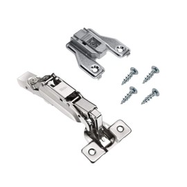 Rok Titus Kitchen Cabinet Hinge with 3mm Mounting Plate 170 Degree Face Frame Lazy Susan-FF3 Concealed T45S0M170 + TFF3MMP Kit European Made (2, Lazy Susan Overlay-FF3)