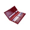 Genuine leather banknote wallet Travel red Lizard (leather, durable stitching,