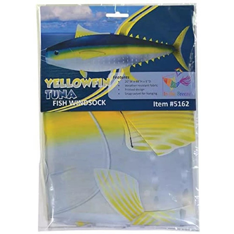 In the Breeze WINDSOCK--48" Yellowfin Tuna Windsock, Diva, Spinner by
