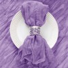 DeZerlor 12 Pack Grape Purple Napkins Cloth Boho Gauze Cheesecloth