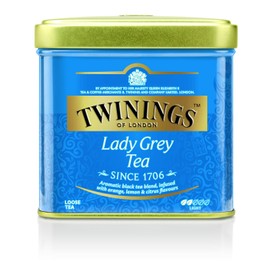 Twinings Lady Grey Loose Black Tea Tins, Pack of 6, 3.53 Ounce Tins With Lemon & Orange Peel, Caffeinated
