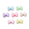 DanLingJewelry 100Pcs Opaque Acrylic Bow Beads Colorful Bowknot Tie Beads
