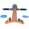Wooden Weighing Scale Toy Set Educational Balancing Scale Toy Math