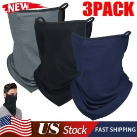 Unbranded 3pcs Cooling Neck Gaiter for Men Women Summer Sun Protection Face Mask Bandana