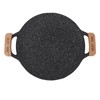 Round BBQ Grill Pan Metal Nonstick Grill Barbecue Plate Multifunctional