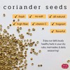 Spicy World Coriander Seeds Whole 3.5 Ounce Bag - Pure,