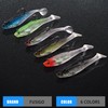 Soft Fishing Lures Swimbaits Pre-Rigged Jig Head Paddle Tail Swim