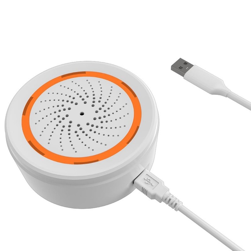 Yieidui 1 PCS Tuya ZigBee Smart Sound And Light Siren