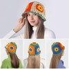 Crochet Bucket Hat for Women Knit Beanies Cap Handmade Foldable