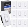 BESTTEN 10 Pack Dimmer Light Switch, for LED Dimmable Lamp,