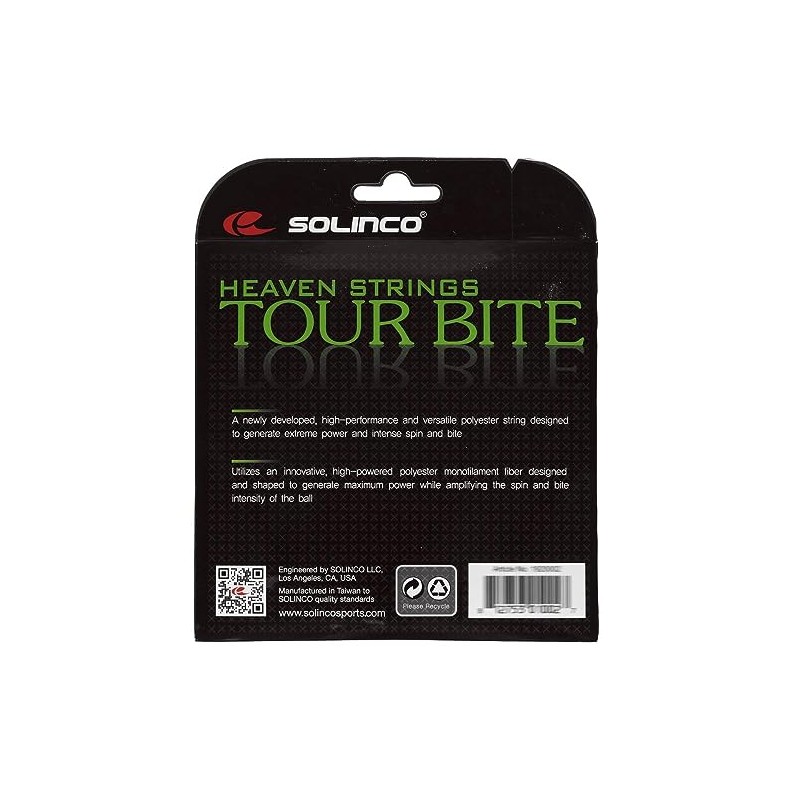 Solinco Tour Bite (16-1.30mm) Tennis String (Silver)