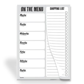 Weekly Meal Planner - Grocery List Meal Planning Daily To do List Notepad On the Menu Shopping List A5 Size (210 x 148mm) / Dad/Husband/Wife/Boyfriend/Girlfriend #1574