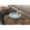 PEMAR 12.6” Mother of Pearl Round Serving Tray with Handles,