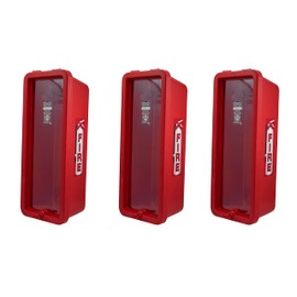 3 Pack! Red Surface-Mounted Fire Extinguisher Cabinet with Pull-Panel for 5 lb. Fire Extinguisher Box Outdoor Fire Cabinet Mounted Extinguisher Cabinet Fire Extinguisher Cover