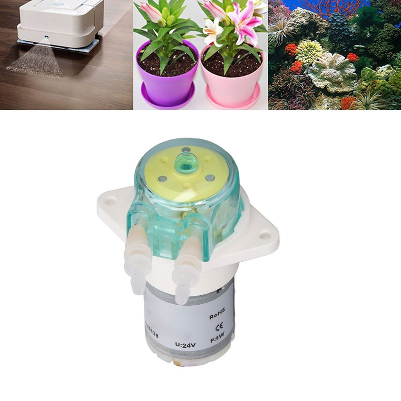 5W Small Peristaltic Pump Low Flow Gear Drive Liquid Transmission