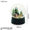 20171 Snow Globe Nostalgia Sleigh Ride on Base Cubic Green