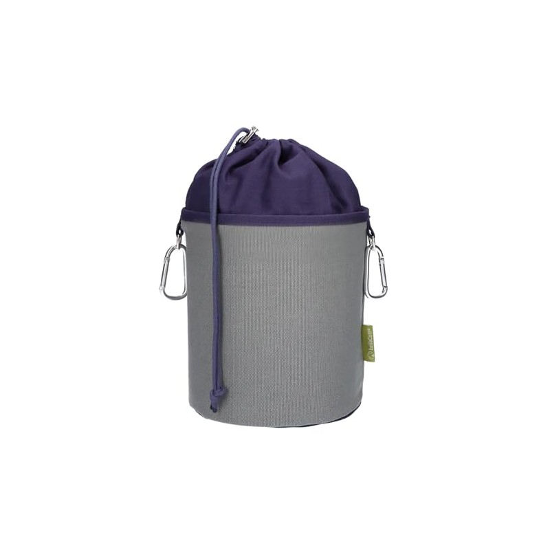 trendfinding Canvas Fabric Clothes Peg Bag with 2 Carabiner Hooks