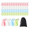 60-Piece Set Of Hanger Connection Hooks With 1 Storage Bag,