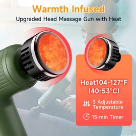 JOYSUWERUN Massage Gun with Heat, Powerful Warming Massage, Home & Travel