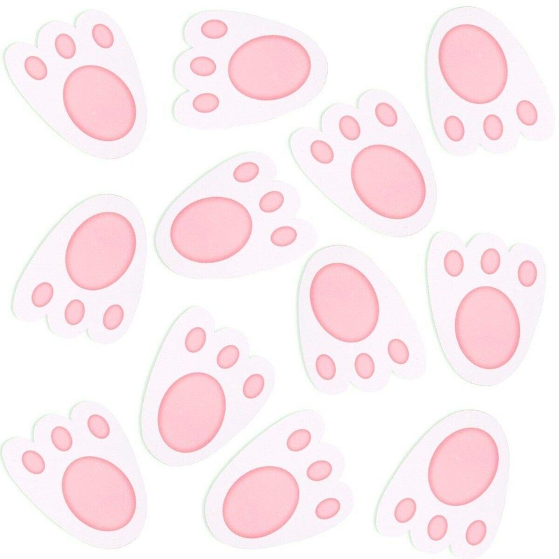 Easter 30 BUNNY FEET FOOTPRINT EGG HUNT RABBIT Paw Print