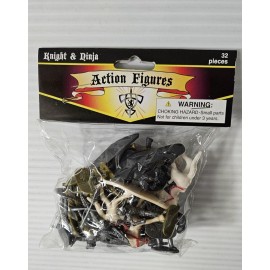 Greenbrier Toys Vintage Knight & Ninja Figures Greenbrier International Toys 32 Pieces D&D