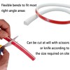 Peel and Stick Rubber Edge Trim, 1/2 x 118'' Flexible