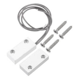 PATIKIL Security Rolling Door Contact, 0-100V/0.5Amp Magnetic Reed Switch Alarm Sensor with 2 Wire for N.C. Applications, Grey