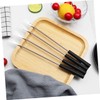 Ciieeo 6Pcs Stainless Steel Fondue Forks Household Dipping Forks with