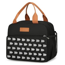 Portable Lunch Tote Bag–Leakproof Insulated Lunch Box for Office,Picnic,or Outdoor Travel Lightweight Reusable Lunch Bag for Men & Women (Balck)