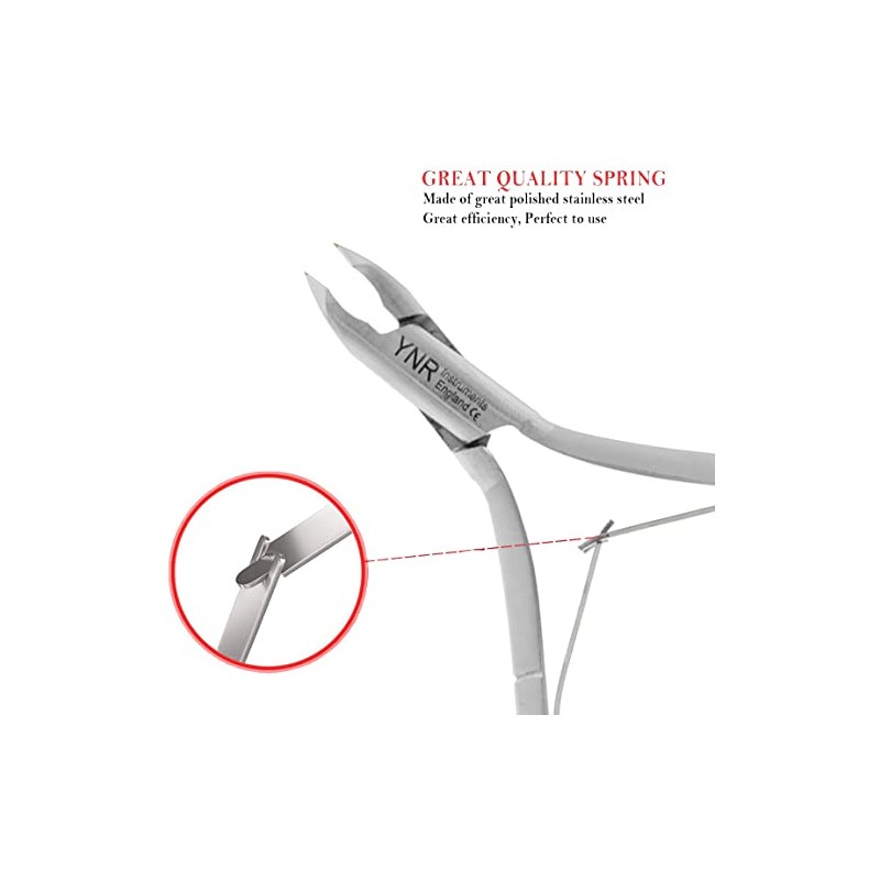 Professional Cuticle Nippers Stainless Steel Cuticle Cutters and Remover -