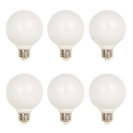 Westinghouse Lighting 5323000 6 Watt (75 Watt Equivalent) G25 Dimmable Bright White LED Light Bulb, Medium Base
