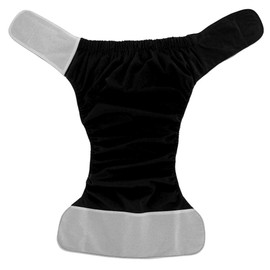 Waschbare Windel für Erwachsene, Stoffwindel für Erwachsene, verstellbar, wiederverwendbar, bequem und auslaufsicher, für ältere Menschen Inkontinenzpflege Schutzunterwäsche (Schwarz 404)