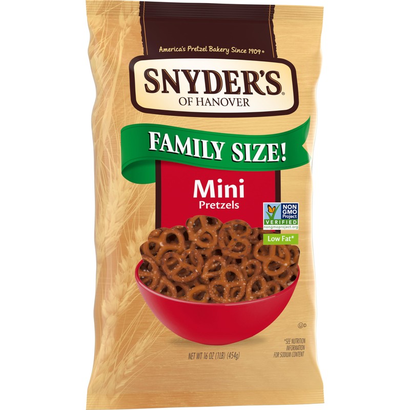 Snyder's of Hanover Mini Pretzels, 16 Oz Bag