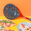 TKC 9" Perforated Pizza Peel - Professional Aluminum Pizza Turning