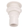 2in Through Hull Fitting Straight Drain Hose Polypropylene Inner Beam