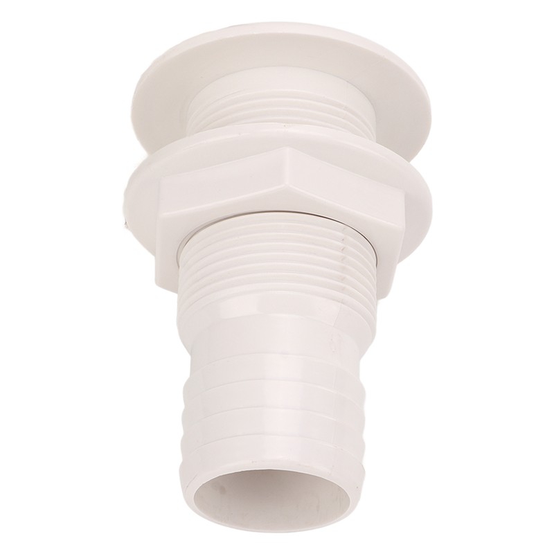 2in Through Hull Fitting Straight Drain Hose Polypropylene Inner Beam