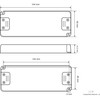 illuburg LED Driver 24V 30W Flat Flickerfree for LED Strip