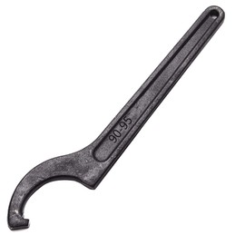HugeAuto C Hook Spanner, Adjusting Round Nut Hook Wrench Collet Chuck for 68-72mm