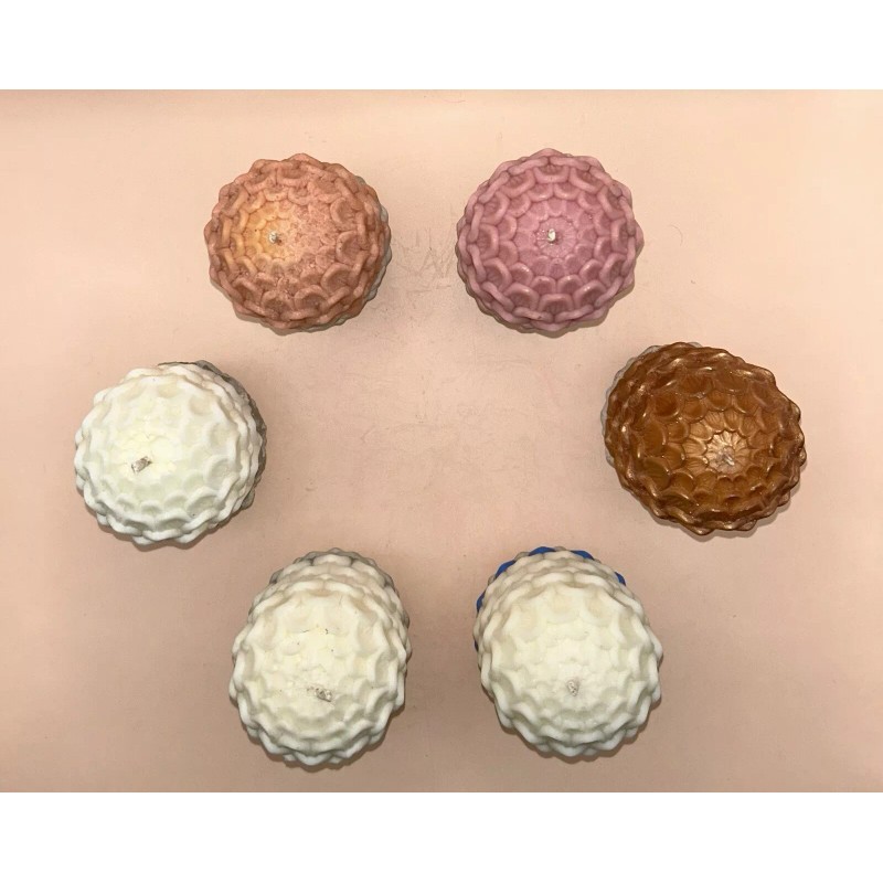 Homemade Candles Dragon Egg Line Plated - Stone Bottom |