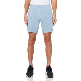 HUGO Men's Logo Outline Cotton Blend Shorts, Light Dusty Blue, XX-Large