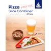 OBNOCHE Pizza Slice Container, Tray and Saver, BPA Free 4